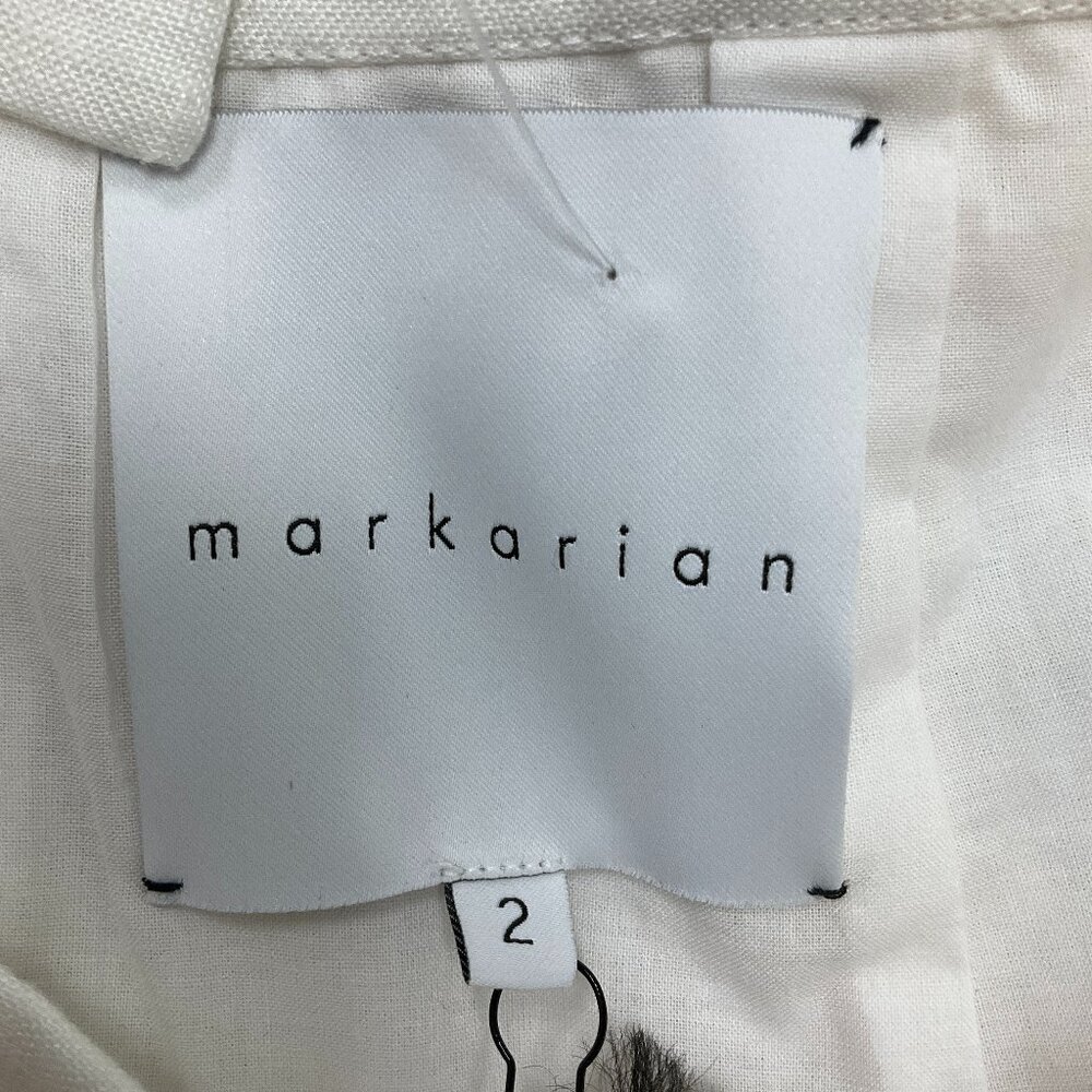 Markarian White / Yellow Floral Embroidered Midi Skirt - Picture 4 of 5
